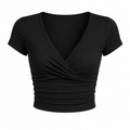 Chic V-Neck Crop Top