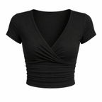 Chic V-Neck Crop Top