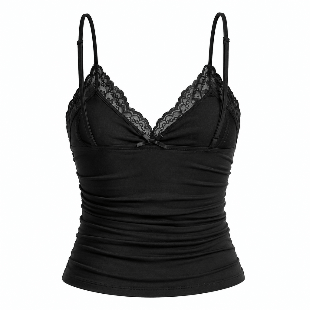 Grunge Lace Bow Cami