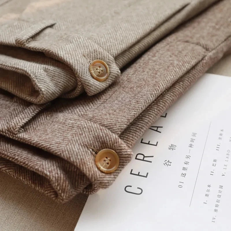 Woolen Harem Pencil Pants for Women