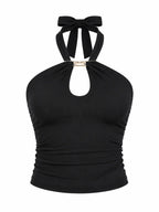 Loop Back Bandage Crop Top