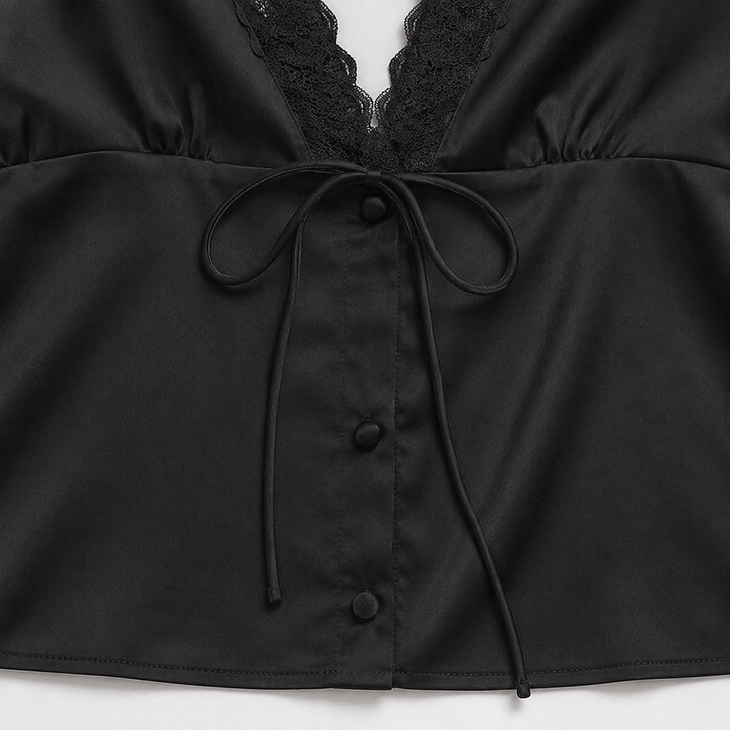 Pure Desire Lace V-Neck Tee