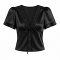 Pure Desire Lace V-Neck Tee