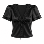 Pure Desire Lace V-Neck Tee