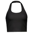 Y2K Ribbed Halter Cami