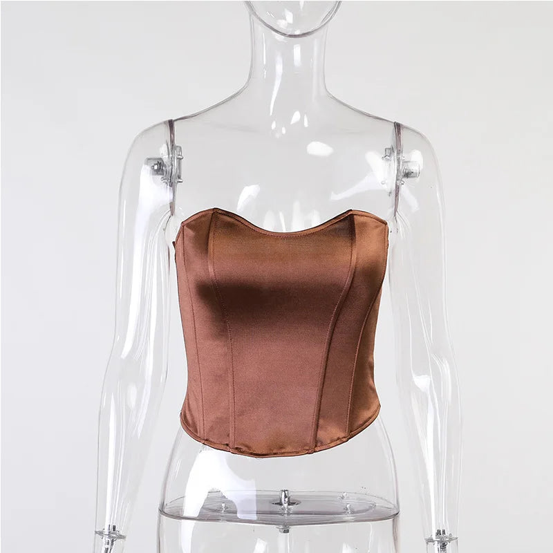 Elegant Strapless Corset Top