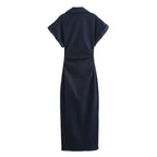 Vintage Charm Denim Dress