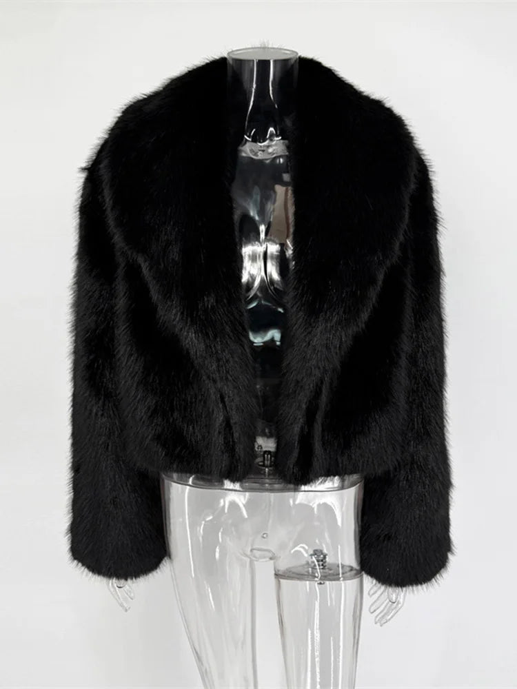 Warm Feather Fur Coat