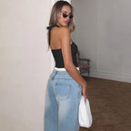 Loop Back Bandage Crop Top