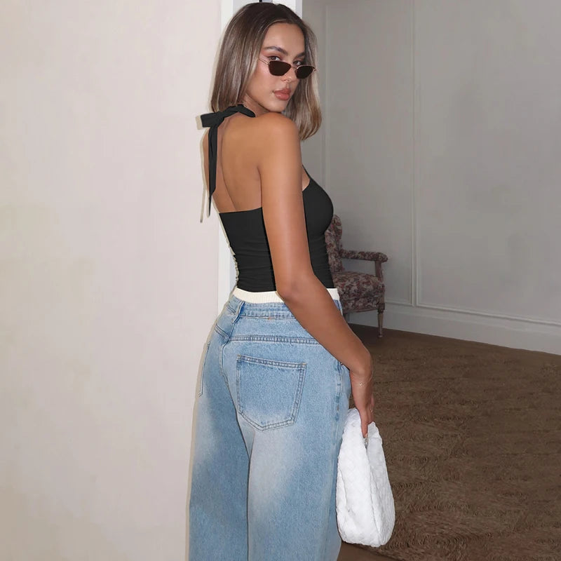 Loop Back Bandage Crop Top