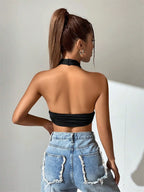 Vibe Halter Crop Top
