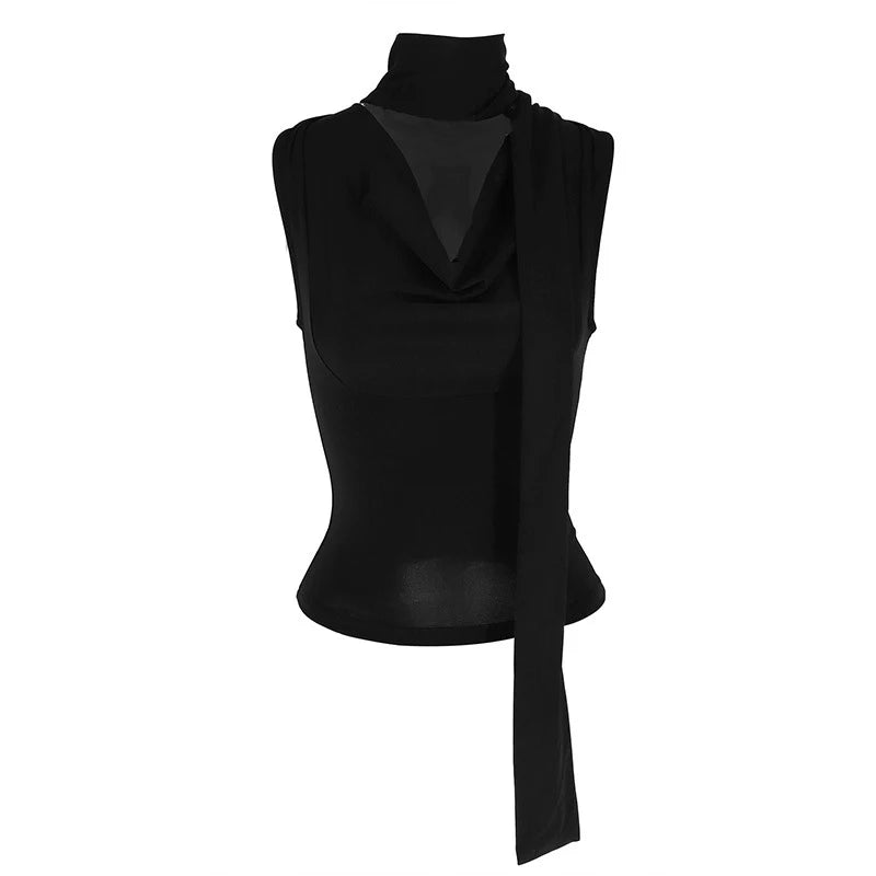 Elegant V-Neck Bandage Tank