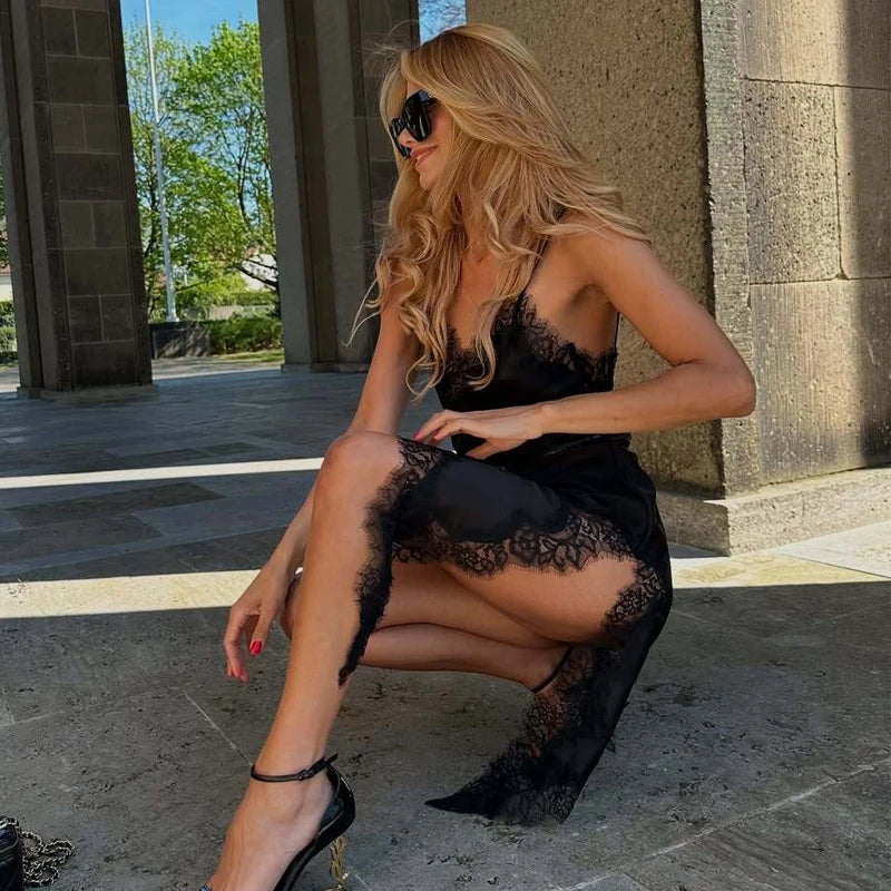 Luxe Lace Slip Dress