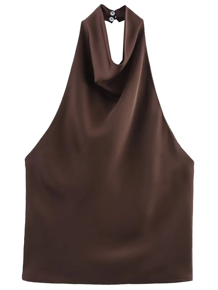 Satin Chic Halter