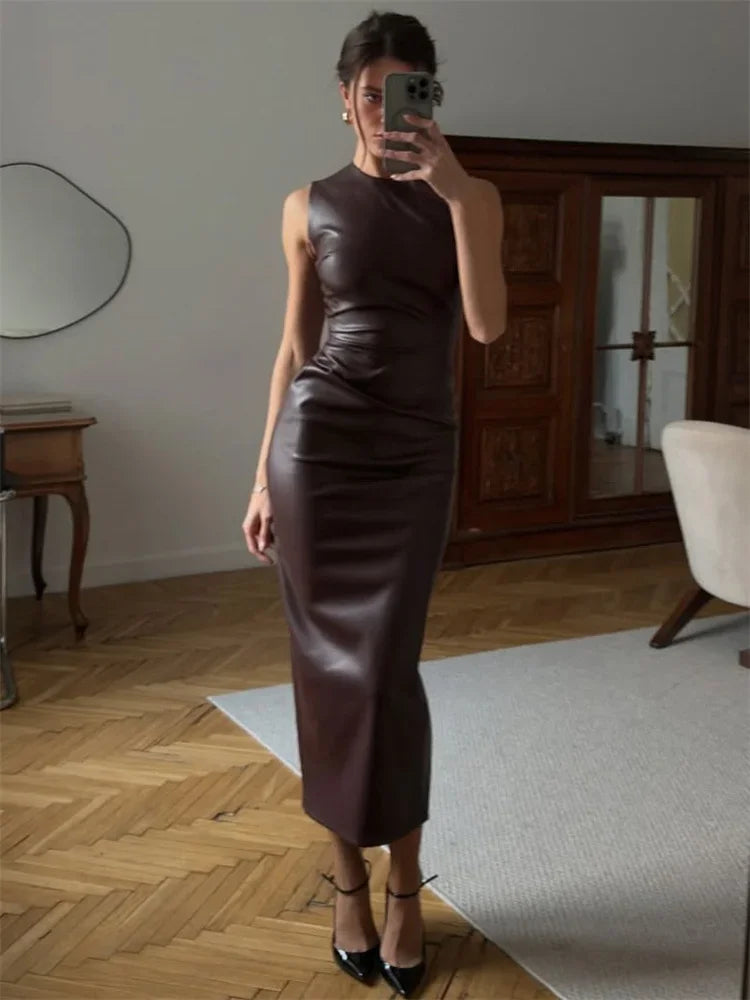Sleek Elegance Maxi Dress