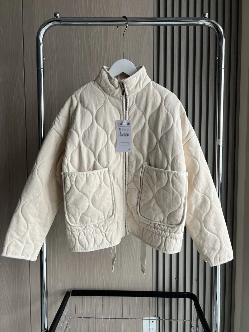Vintage Warmth Quilted Coat