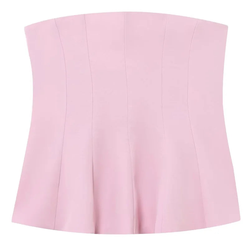Ruffle Charm Tube Top