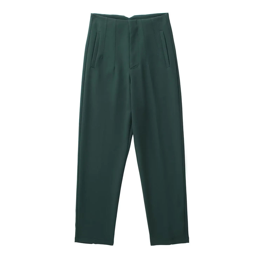 HH Women Elegant Solid Pencil Pants High Waist Pant For Women Casual Streetwear Woman Trousers Office Wear Chic Pant