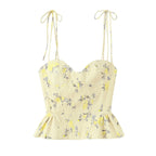 Floral Elegance Corset Cami