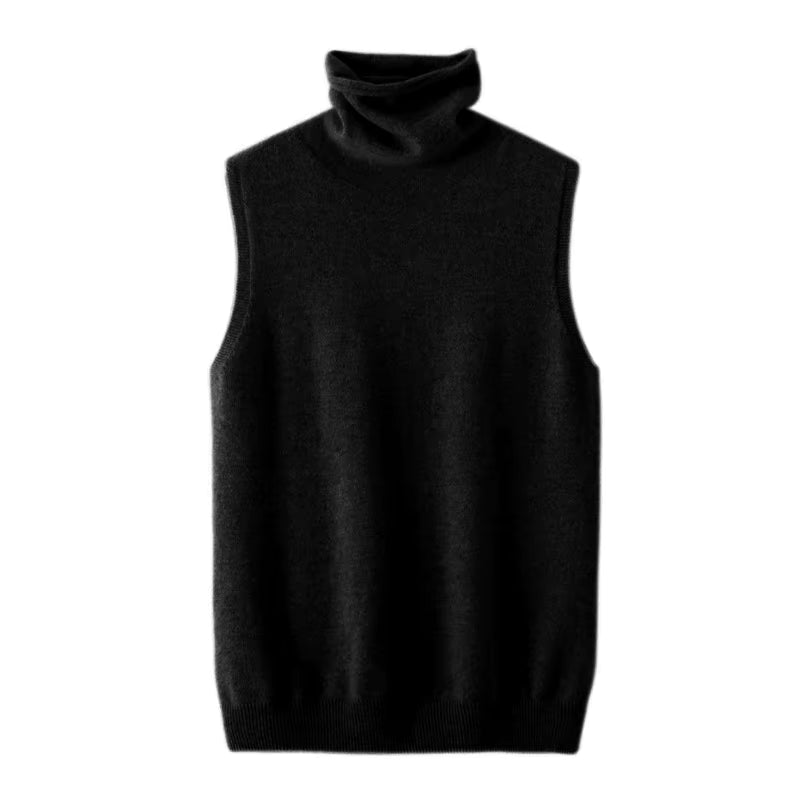 Merino Wool Turtleneck Vest
