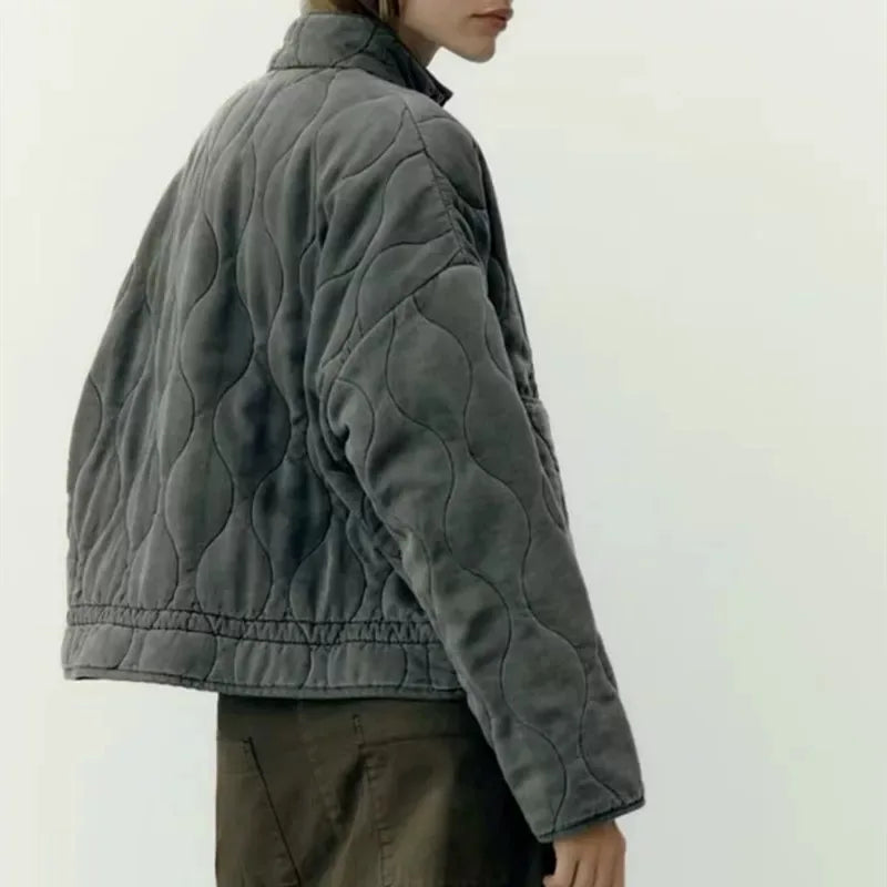 Vintage Warmth Quilted Coat