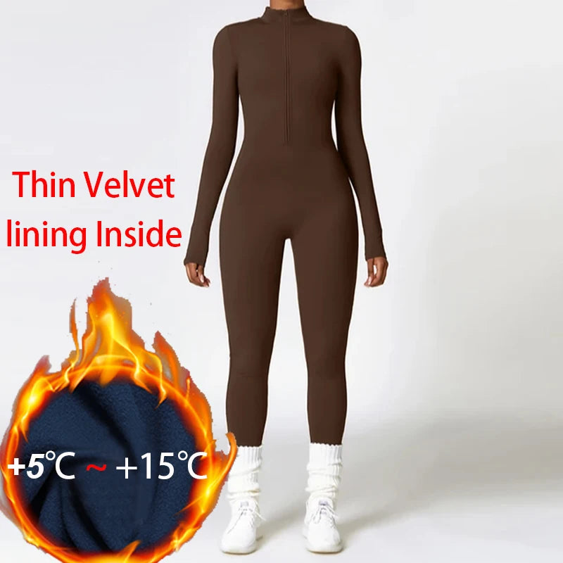 Plush Warmth Yoga Jumpsuit