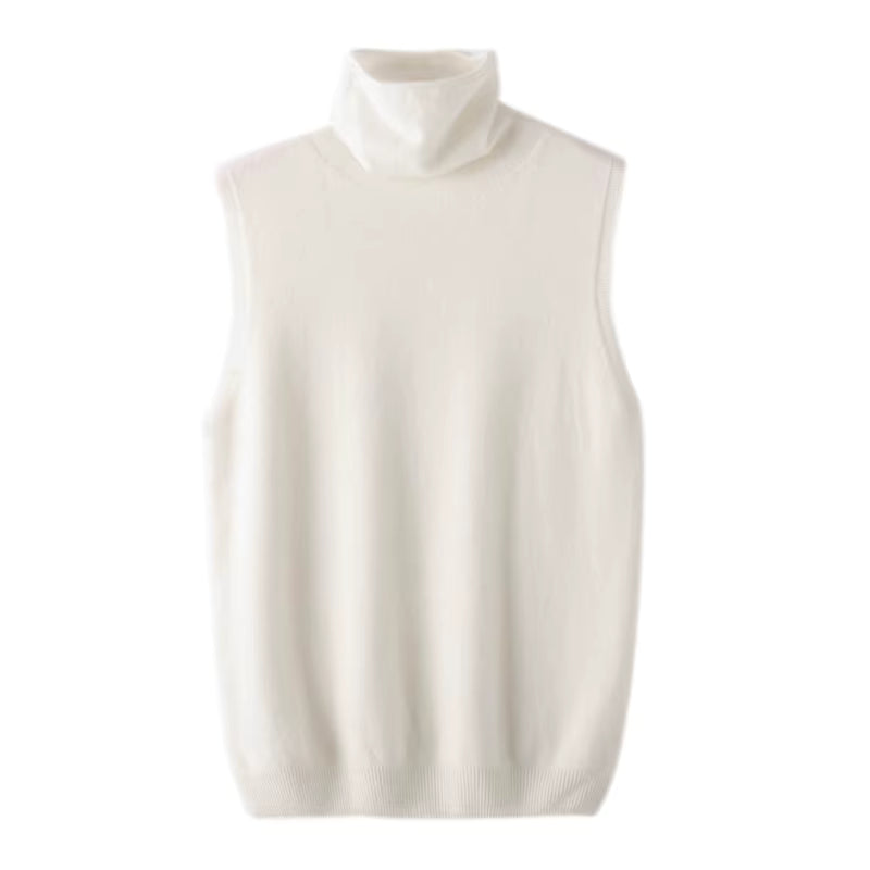 Merino Wool Turtleneck Vest