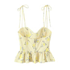 Floral Elegance Corset Cami