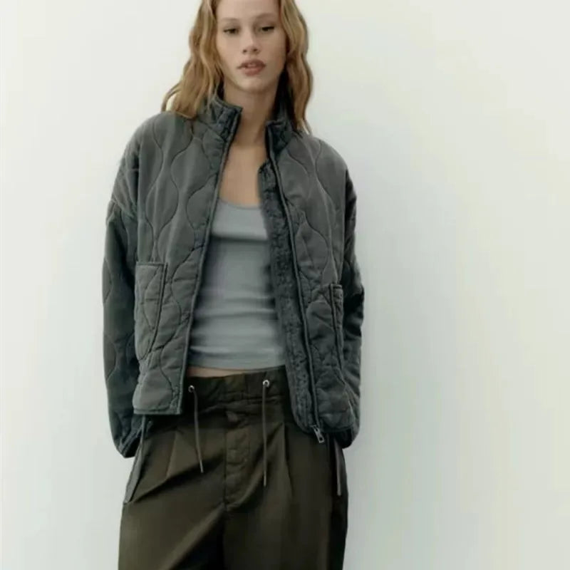 Vintage Warmth Quilted Coat