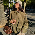 Suede Flare Jacket