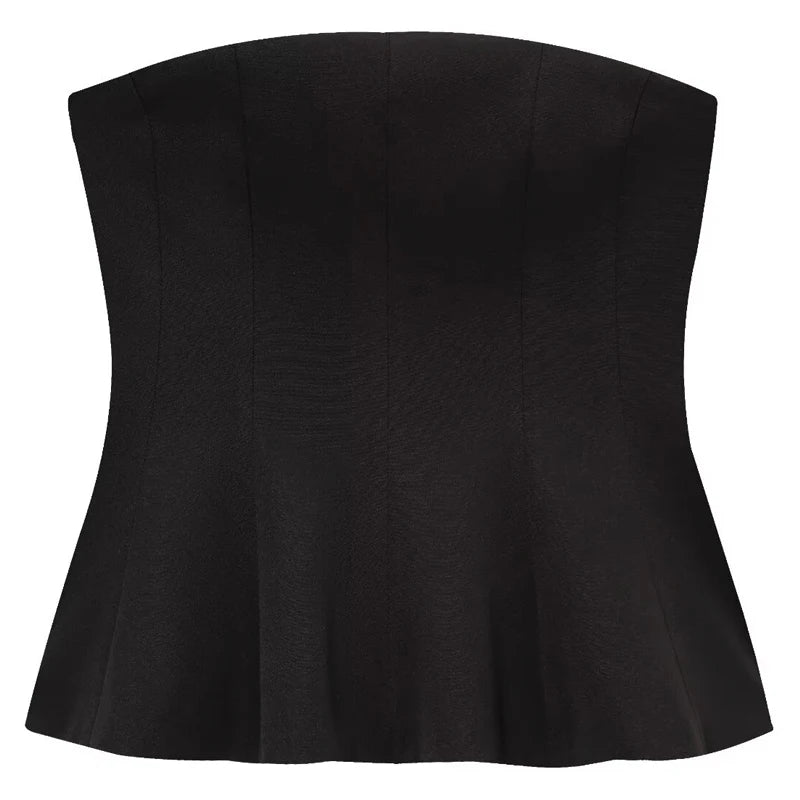 Ruffle Charm Tube Top