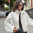 Polka Dot Aviator Jacket
