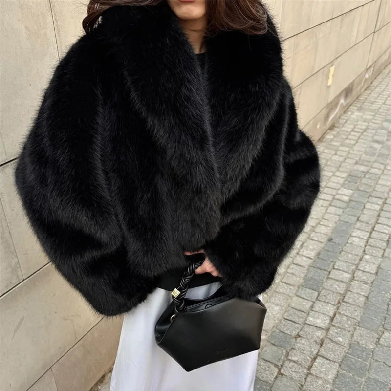 Warm Feather Fur Coat