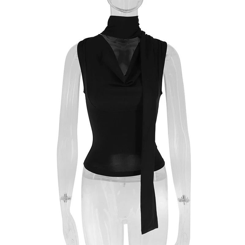 Elegant V-Neck Bandage Tank
