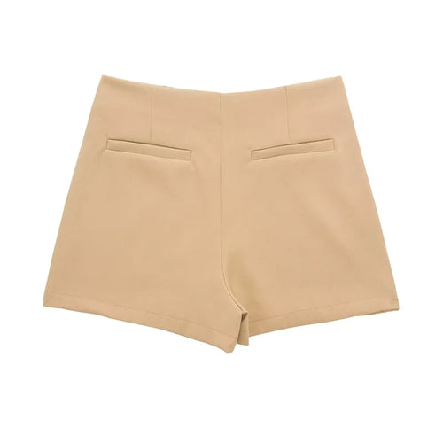 HXAO Shorts Women 2024 Black White Mini shorts Women's Shorts High waist Micro Casual Skirt Shorts Asymmetric Shorts Skirt Mujer