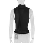 Elegant V-Neck Bandage Tank