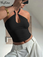 Loop Back Bandage Crop Top