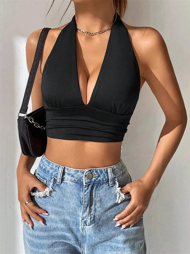 Vibe Halter Crop Top