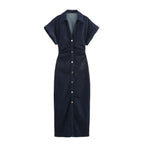 Vintage Charm Denim Dress