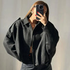 Suede Flare Jacket