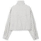 Polka Dot Aviator Jacket