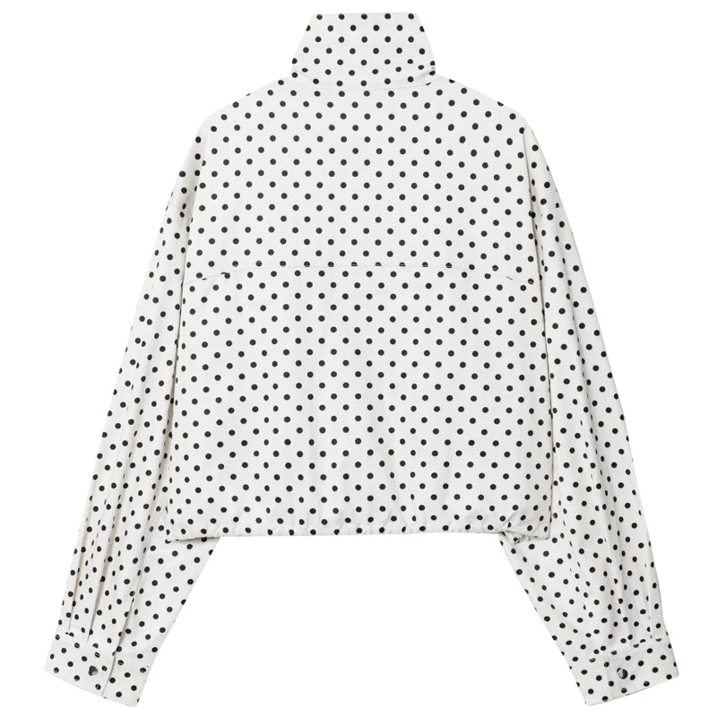 Polka Dot Aviator Jacket