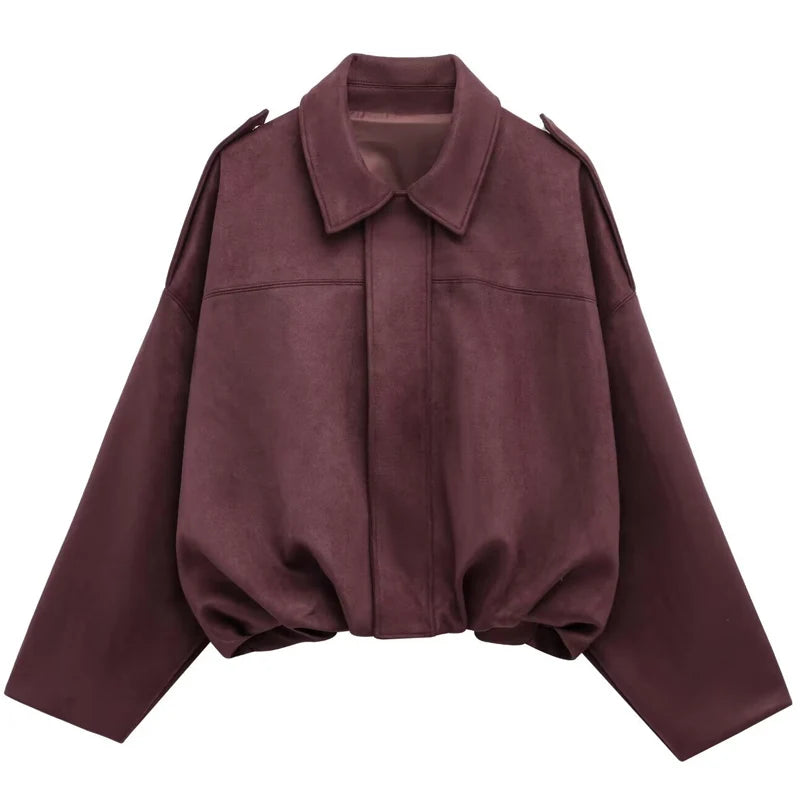 Suede Flare Jacket