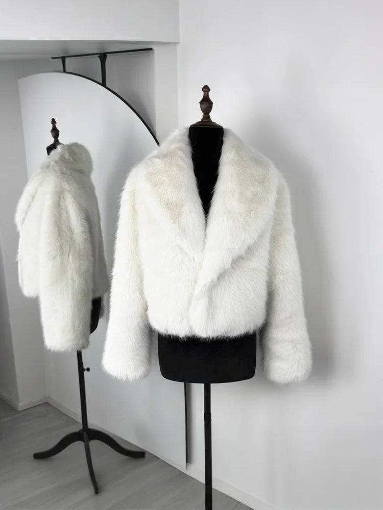 Warm Feather Fur Coat