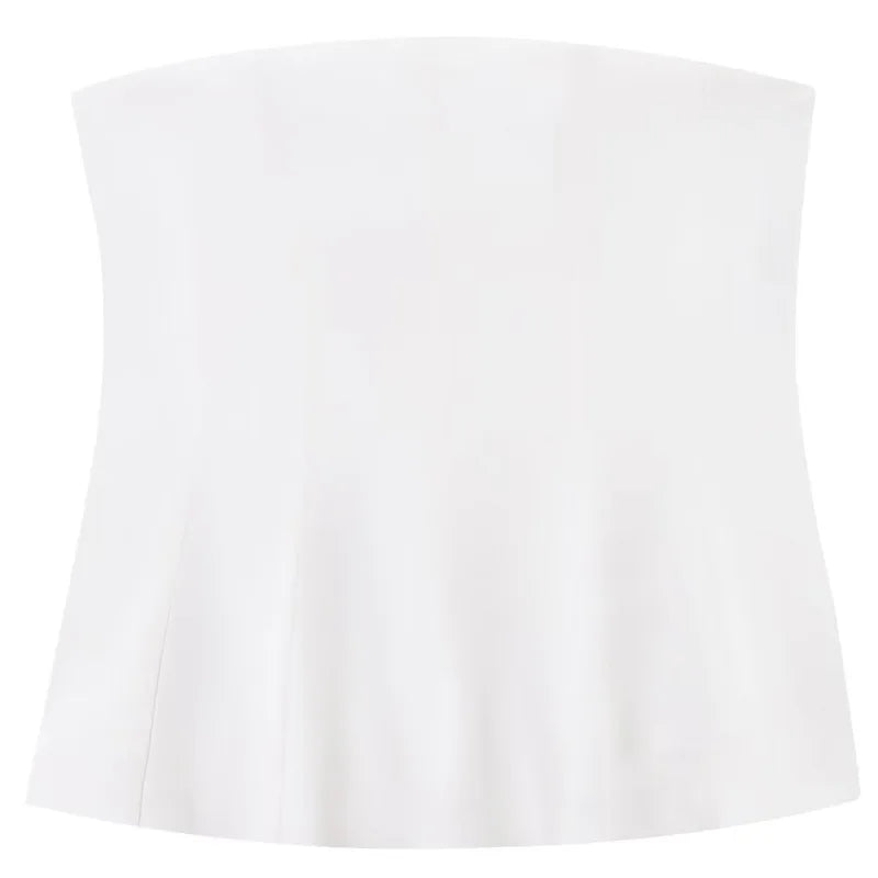 Ruffle Charm Tube Top
