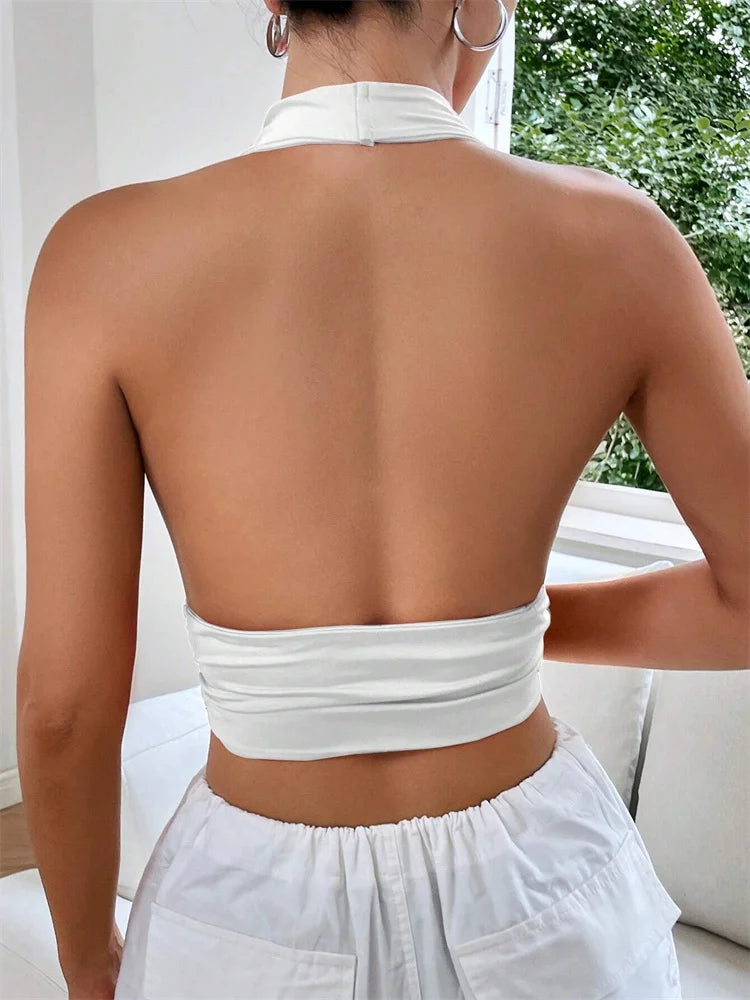 Vibe Halter Crop Top