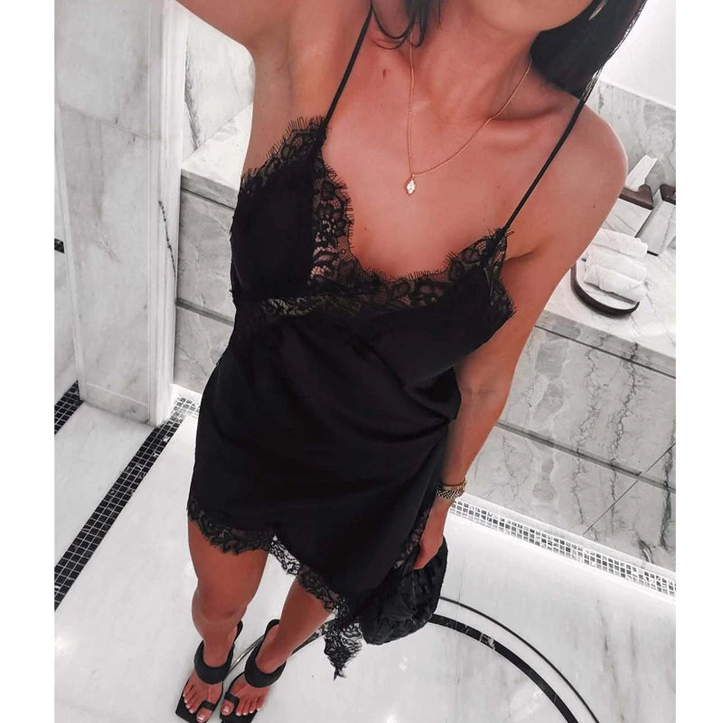 Luxe Lace Slip Dress