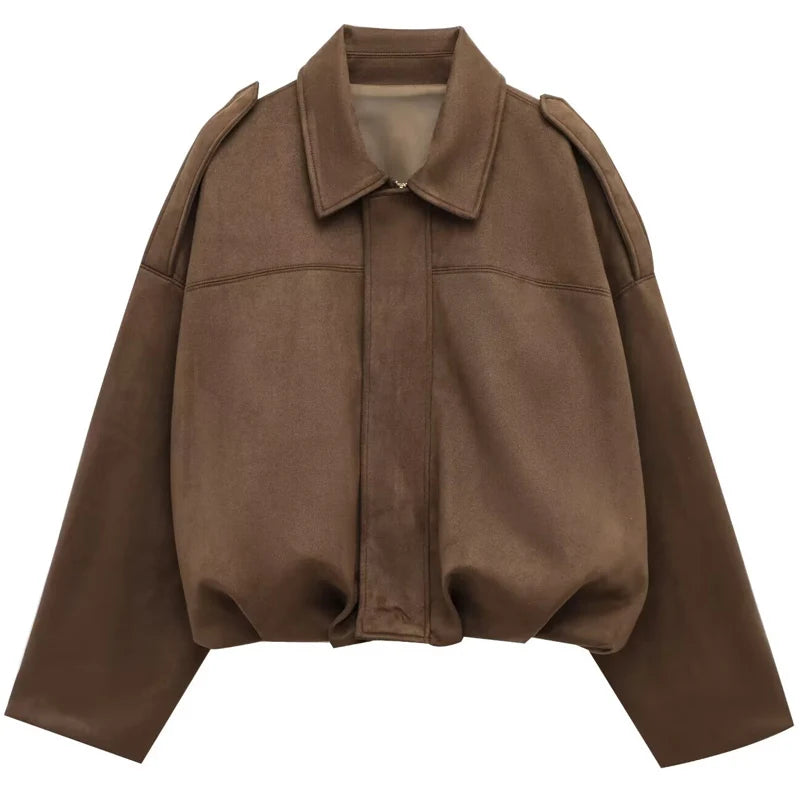 Suede Flare Jacket