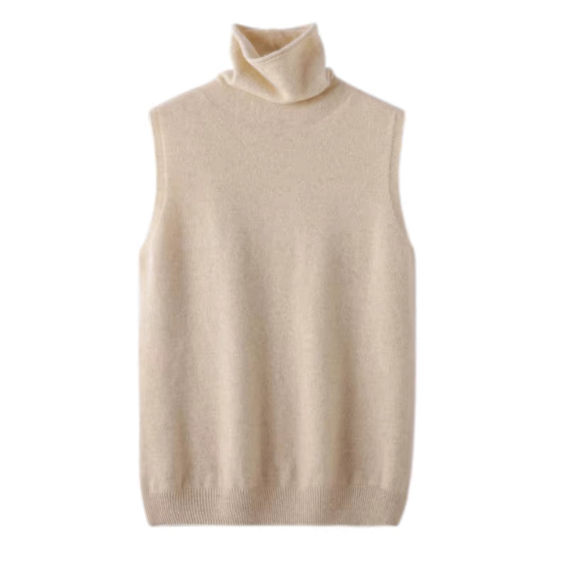 Merino Wool Turtleneck Vest