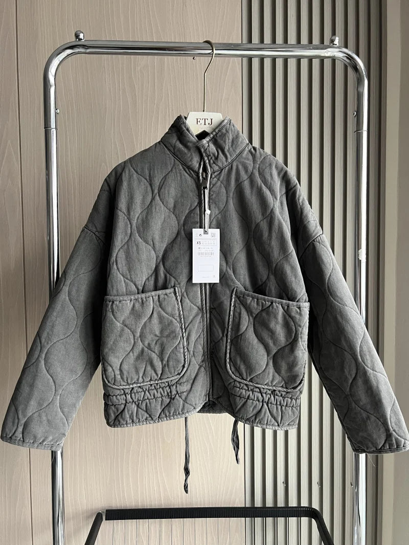 Vintage Warmth Quilted Coat
